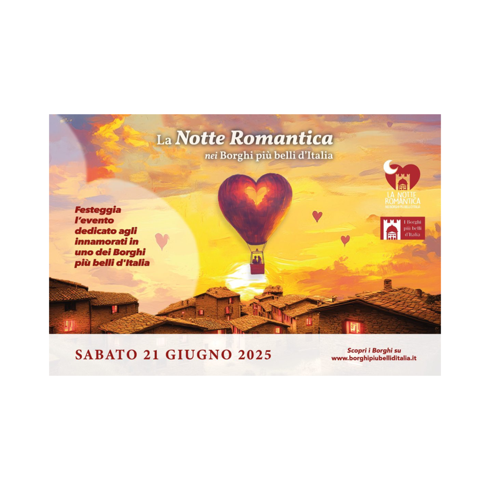 La notte romantica nei borghi più belli d'Italia